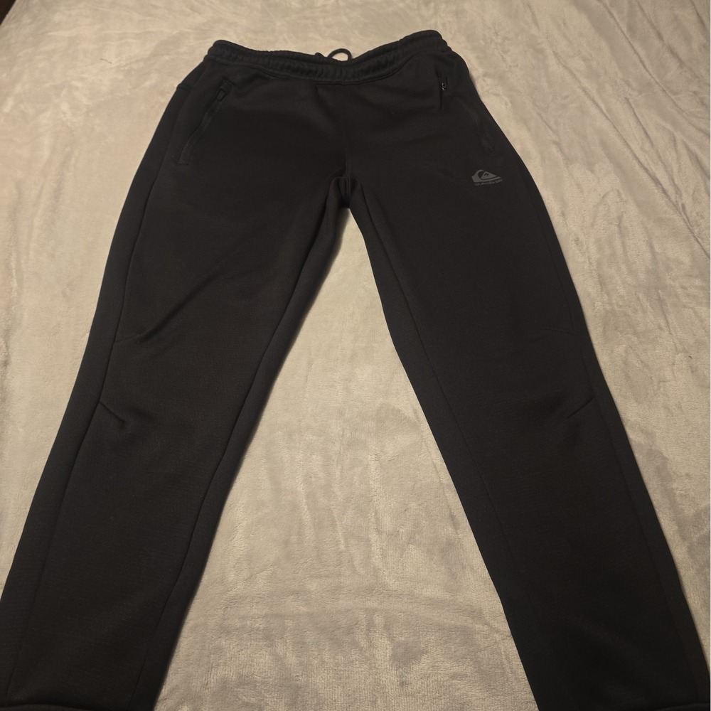 Quiksilver Men's Small Black Stretch Dryflight Jogger Athletic Athleisure Active